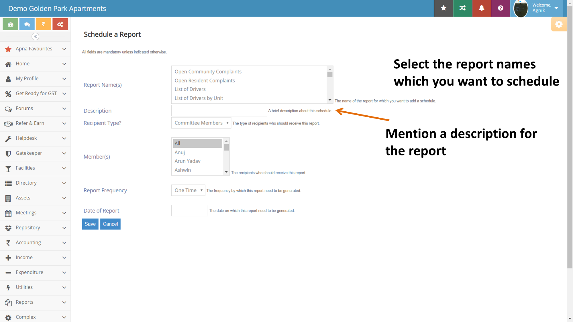 How to schedule automated reports to specific groups(Committee members ...
